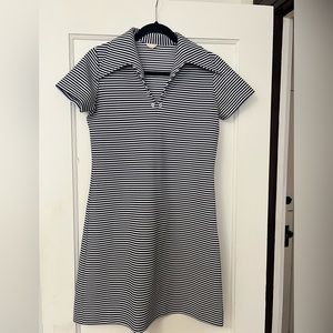 Vintage 70s Navy Stripe Dress